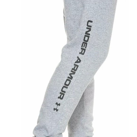💖MEGA SALE💖Under Armour Rival Fleece Wordmark Joggers Men's XXL 1345634 035 - Picture 6 of 10